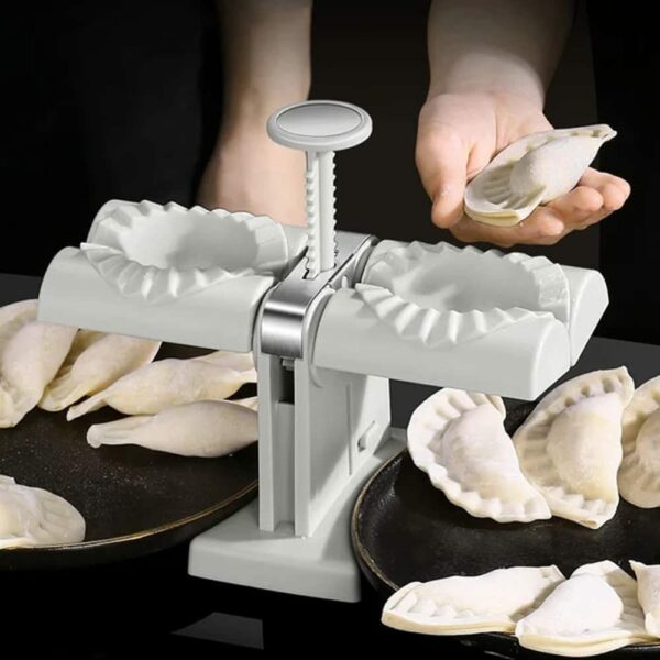 Dumpling Mould Double Head Dumpling Mold Lazy Artifact Manual Press Noodle Dumpling Maker Kitchen Accessories Dumpling Maker – Image 9