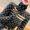 Women Slim Turtleneck Commute Warm Knitted Pullover Autumn Winter Vintage Soft Elastic Striped Letter Jacquard Sweaters – Image 3
