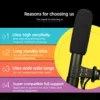 3.5mm Stereo Microphone for Canon Nikon Sony Pentax Olympus DSLR Mirrorless Camera DV Professional Interview News Recording Mike – Image 2