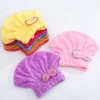 Shower Cap Women Hair Microfibre Quick Drying Bath Spa Bowknot Wrap Towel Hat For room Accessories – Image 5