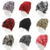 2024New Hip Hop Balaclava Distressed Knitted Caps Mask Women Outdoor Camouflage Fleece Fuzzy Ski Balaclava Beanies Women Men Hat