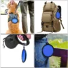 Folding Portable Silicone Dog Feeder Bowl 2 In 1 Pet Dispenser Outdoor Travel Dog Cat with Carabiner Bottle Food Water Container – Image 5