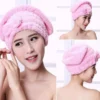 Shower Cap Women Hair Microfibre Quick Drying Bath Spa Bowknot Wrap Towel Hat For room Accessories – Image 2