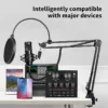 Podcast Equipment Bundle BM-800 Recording Studio Package with Voice Changer Live Sound Card-Audio Interface for Laptop Computer – Image 3