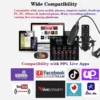 Podcast Equipment Bundle BM-800 Recording Studio Package with Voice Changer Live Sound Card-Audio Interface for Laptop Computer – Image 5