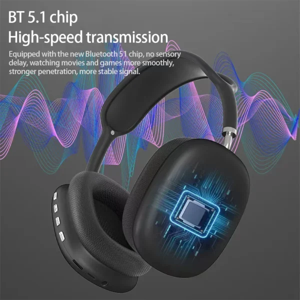P9 Wireless Bluetooth Headset Outdoor Sports Gaming Wireless Headphones with Mic Noise Cancelling Earbuds Bluetooth Earphones – Image 4