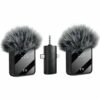 2Mic 3 in1 Wireless Lavalier Microphone Mobile Phone