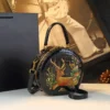 Original Crocodile Grain Women Handbags Small Round Bag Female genuine Leather Fashion Crossbody Bag Shoulder Messenger Bags