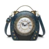 New Women's Bag Retro Hand-held Package Walkable Clock Women's Bag One Shoulder Cross Bag Handbag – Image 5