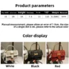 Simple texture portable shoulder crossbody small square bag – Image 3