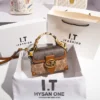 Trend Small Square Bag for Women 2024 New Fashionable Rose Red Handheld Small Bag Premium Single Shoulder Crossbody Bag – Image 5
