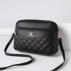 2023 New Four Layer High Capacity Middle Aged Women's Bag Fashion Lingge Crossbody Shoulder Bag Versatile Camera Square Handbag