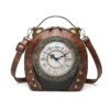 New Women's Bag Retro Hand-held Package Walkable Clock Women's Bag One Shoulder Cross Bag Handbag – Image 6
