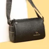 High Quality Genuine Leather Women Handbag Luxury Cowhide Messenger Bag Ladies Tote Black Fashion Female Shoulder Crossbody Bag – Image 3
