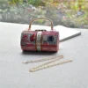 Full of diamonds small cylinder shoulder women bag set with diamonds Fashion dollar bag rhinestone dinner bag saco сумочка – Image 3