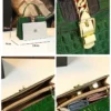 Genuine Leather Women's Handbags Luxury Fashion Lady Buckle Shoulder Crossbody Bag Crocodile Pattern Small Square Messenger Bags – Image 3