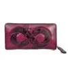 Big Genuine Leather Wallet Bag Long Lucky Real Cow Leather Purse Women First Layer Cowhide Card Holder Clutch for Cell Phone – Image 2