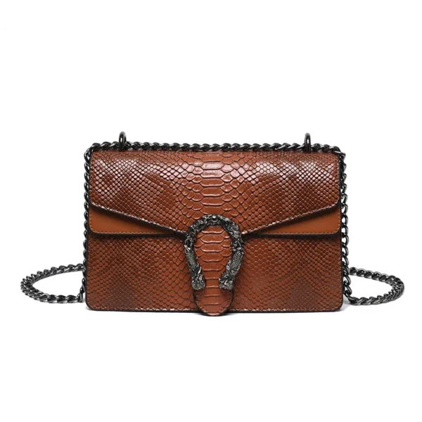 Vintage Chain Small Square Bag For Women's Trend 2024 Korean Popular Fashion Shoulder Crossbody Cross Bag Aesthetic Square Bags – Image 2