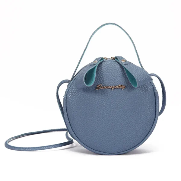 Hot Circular Design Fashion Women Shoulder Bag Leather Women's Crossbody Messenger Bags Ladies Purse Female Round Handbag – Image 4