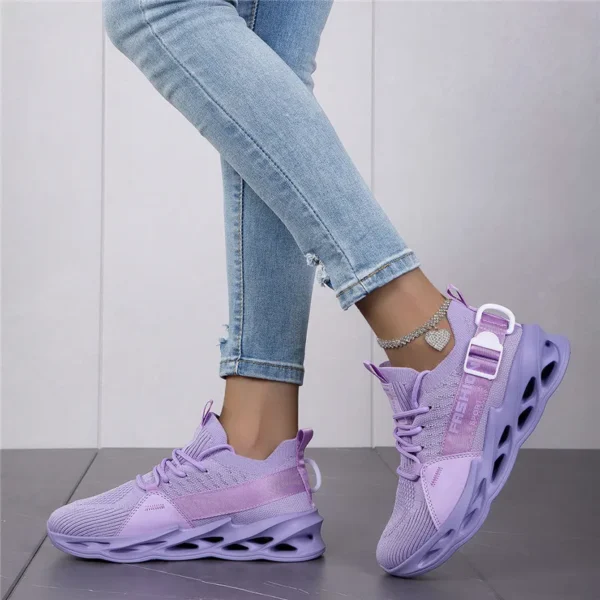 Hot Sale Fashion Purple Casual Sneakers Women Men Blade Running Shoes Big Size 48 Light Breathable Sports Shoes Men Mesh Sneaker – Image 2
