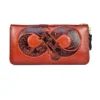 Big Genuine Leather Wallet Bag Long Lucky Real Cow Leather Purse Women First Layer Cowhide Card Holder Clutch for Cell Phone – Image 5