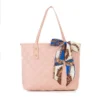 Fashion Women Shoulder Bag Rhombic Embroidery Handbag PU Leather Solid Color Underarm Bag Casual large size Tote bag – Image 6