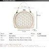 Hand Bags for Women 2023 New Luxury Designer Handbags Party One Shoulder Rivet Rhinestone Crossbody Purse Small Wedding Purse – Image 3