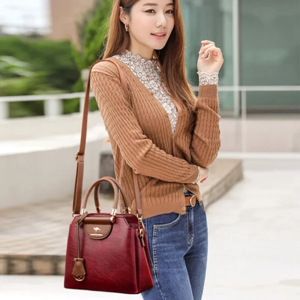 Casual Tote Quality Leather Small Crossbody Bags for Women 2024 New Luxury Handbags Women Bags Designer Simple Shoulder Bag Sac – Image 3