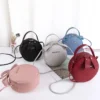Hot Circular Design Fashion Women Shoulder Bag Leather Women's Crossbody Messenger Bags Ladies Purse Female Round Handbag