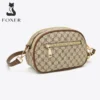 FOXER Monogram Women's Gift Messenger Bag PVC Small Phone Shoulder Bag Lady Fashion PVC Zipper Crossbody Bags – Image 2