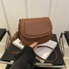 Simple retro girl messenger bag Simple shoulder messenger bag Saddle bag – Image 3