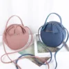 Hot Circular Design Fashion Women Shoulder Bag Leather Women's Crossbody Messenger Bags Ladies Purse Female Round Handbag – Image 2