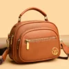 High Quality Soft Leather Multilayer Messenger Bag Women Handbags 2024 Female Shoulder Bag Luxury Fashion Purse Bolsa Feminina – Image 3
