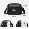 Fashion Shoulder Messenger Bag for Women High Quality Multi-pocket Soft Leather Purses and Handbags Luxury Ladies Crossbody Bags – Image 4