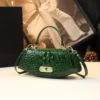 Crocodile Pattern Women's Bag 2023 Ladies Handbags Genuine Leather Small Shoulder Saddle Bag New Trend Portable Crossbody Bags – Image 3